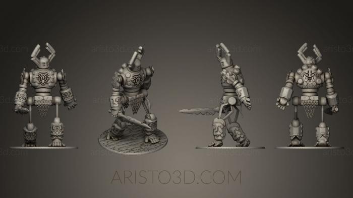 Figurines heroes, monsters and demons (STKM_0364) 3D model for CNC machine